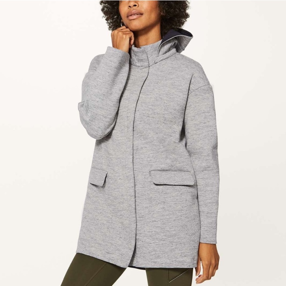 Lululemon New Form Coat - Space Grey size 2